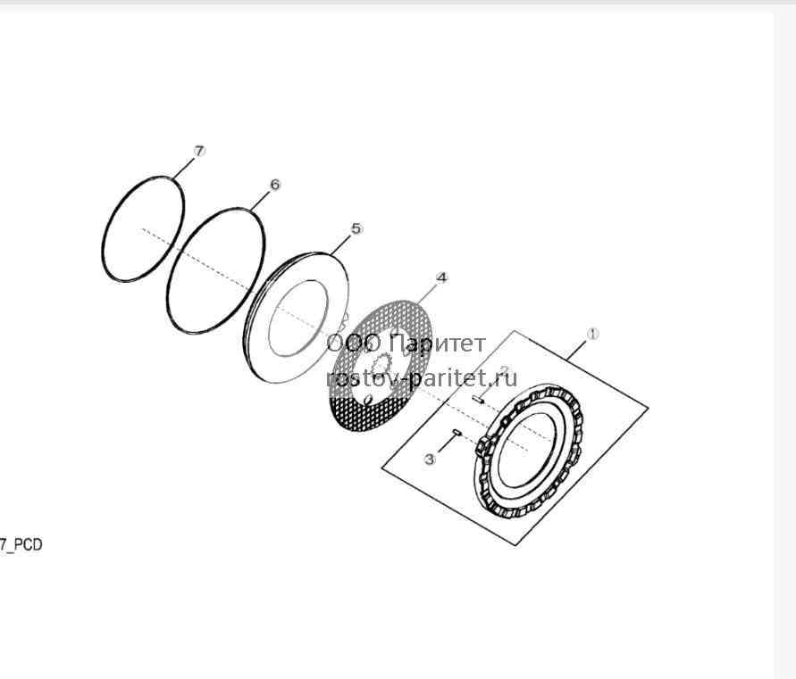 YZ121077 Двухконтурные тормоза 